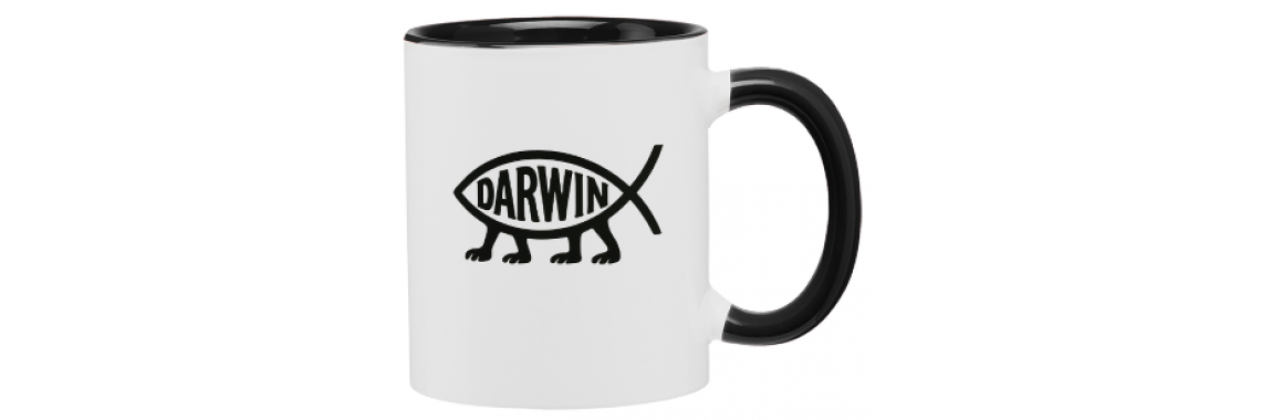Tasse Darwinfisch (beidseitig)
